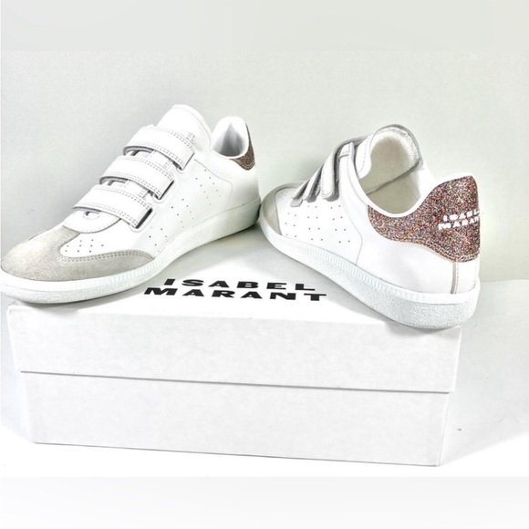 Isabel Marant Beth low top sneakers with glitter - Picture 1 of 6